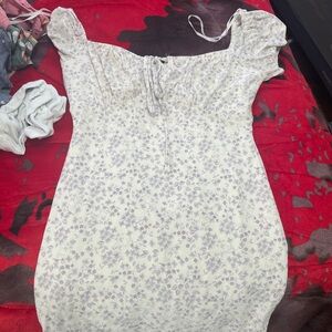 Windsor White and Purple Floral Mini Dress